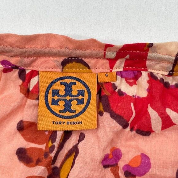 Tory Burch Gwenna Tassel Tie Floral Blouse - Picture 4 of 10
